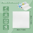 thumbnail image 4 of Reusable Bamboo Paper Towels, Kitchen Cleaning Cloth Rolls, Tear Away Wet/Dry Dish Use, Washable Cloth for Kitchen, Car, Bathroom, Soft & Thickened Wiping Rags, 11' x 11', 2 Rolls, 4 of 8