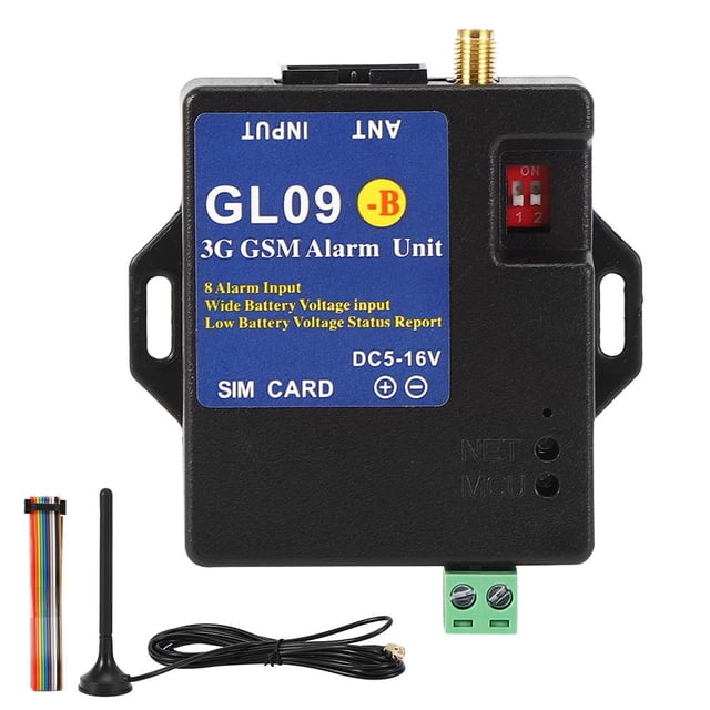 Sistema De Alarma Gsm De 8 Entradas Módulo De Alerta Inalámbrico Gl09??B 3G Para Seguridad En El Hogar Vogacara EL008148-00