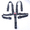 thumbnail image 4 of Paquete de 2 cinturones de seguridad ajustables para bebés, arnés de 5 puntos, correas para silla alta, soporte universal para cinturón seguro para cochecito de niños, cochecito de bebé (neg, 4 of 5