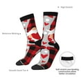 thumbnail image 6 of Honeii Buffalo Plaid Love And Gnome Print Adult Socks,Crew Socks,Casual Calf Socks,Daily Wear Socks for Men & Women, Perfect for Sports, Casual and Everyday Use, 6 of 6