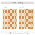 thumbnail image 4 of Yayeee Garden Flag 12"x18" Double Sided Outdoor Yard Lawn Holiday Decorations, Orange Checkered Pattern, 4 of 6
