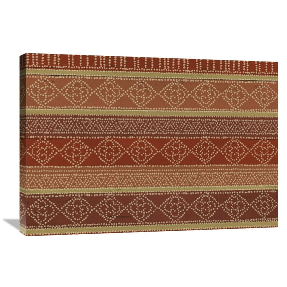 Global Gallery Daphne Brissonnet 'Batik Stripes I' Canvas Wall Art