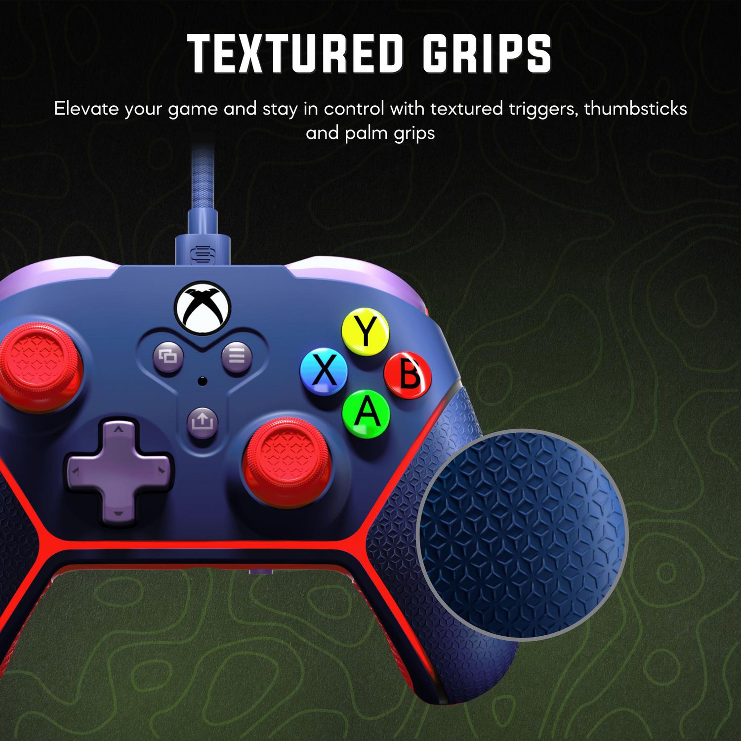 Contrôleur filaire Surge Livewire Microwatt Junior - Bleu