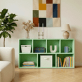 thumbnail image 5 of Mifurn 7-Cube Reversible Open Shelf Bookcase, Storage Organizer, Light Green, 5 of 10