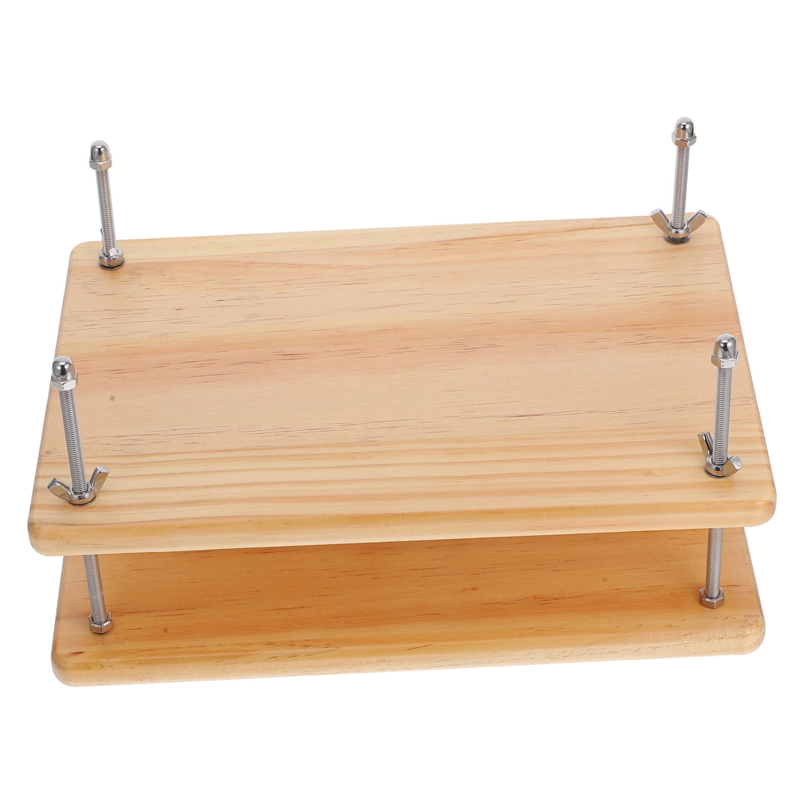 Masteelf Wooden Books Pressing Plate Books Press Wood Book Press Plate Book Pressing Tool Binding Supply Portable Binding Press For Bookbinding