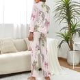 thumbnail image 3 of Top-kevin Women Long Sleeve Pajama Set Comfy Pjs Sets Cute Cookie Pattern 2 Piece Lounge Set, 3 of 12