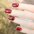 thumbnail image 2 of Juego de parches para uñas HUOGUO, gel de gelatina rojo vino extraíble, 24 piezas, 2 of 4