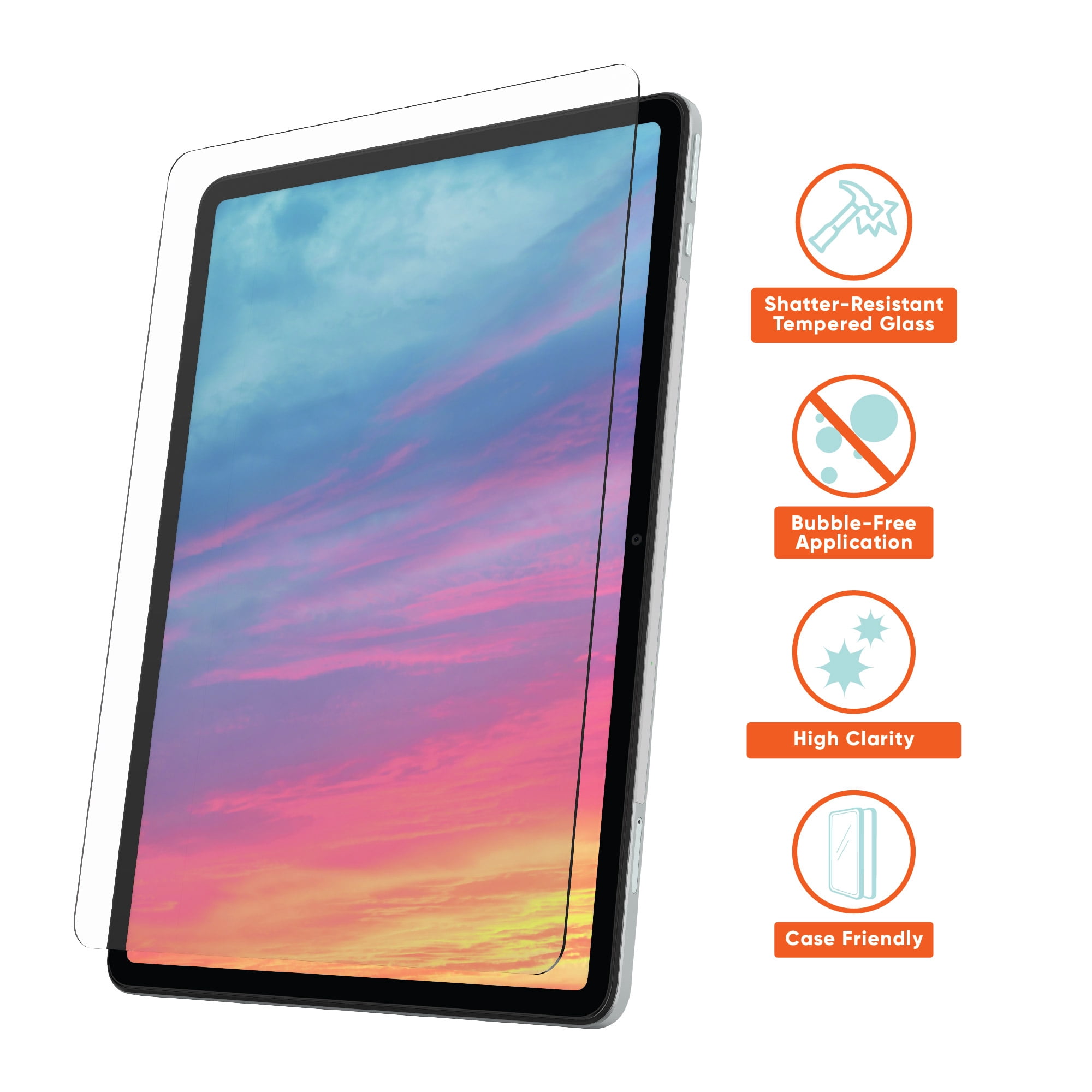 (2 pack) onn. Glass Screen Protector for onn. 11" Pro Tablet (2024 Model)