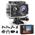 thumbnail image 1 of Camara de Accion, Camara para Moto 4K30FPS, Camara Deportiva 16M con EIS, Bater&iacute;a de 1350 mAh, Gran Angular de 170&deg;, WiFi Remoto, 2" Pantalla, C&aacute;mara de Acci&oac, 1 of 9