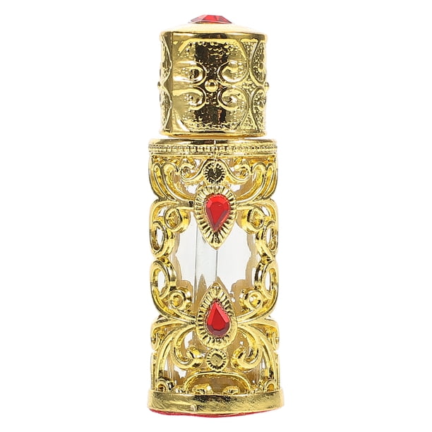 Frasco de esencia Dubai, frasco de perfume, frasco de vidrio rellenable para aceites esenciales árabes, envase portátil, ligero y decorativo para viajes, dispensador de aceite, 3 ml