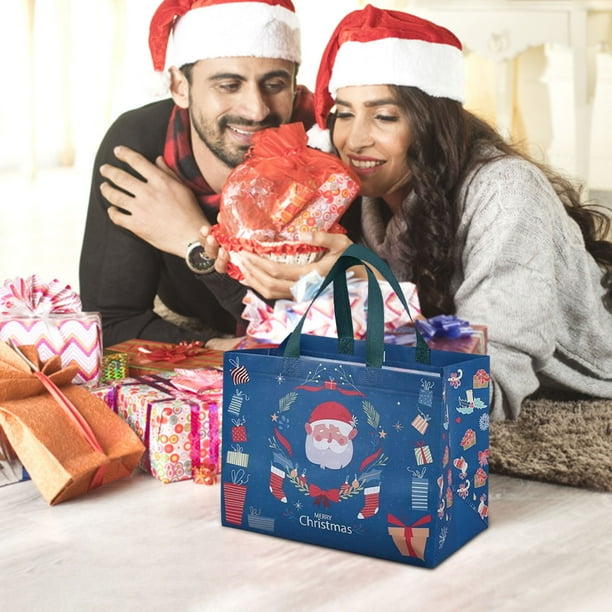 Clearance under 5 Shldybc Christmas Gift Bag Non Woven Fabric Laminated Cartoon Tote Bag Eco Friendly Shopping Bag Summer Savings Clearance Walmart Business Supplies