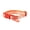 Red, variant on Oodles Smiley Charm Striped Polyester Fashion Dog Collar, Green, Small