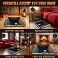 thumbnail image 3 of Clearance Halloween 3D Illusion Rug, Skeleton Optical Illusion Mat, 23.6 x 35.4 Inch Polyester Entryway Door Mat, Low Profile Spooky Floor Carpet for Dorm Bathroom Bedroom Party Decor, 3 of 8
