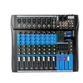 thumbnail image 3 of Fichiouy 8 Channel Studio Audio Mixer Bluetooth USB AUX XLR DJ Live Sound Mixing Console, 3 of 13