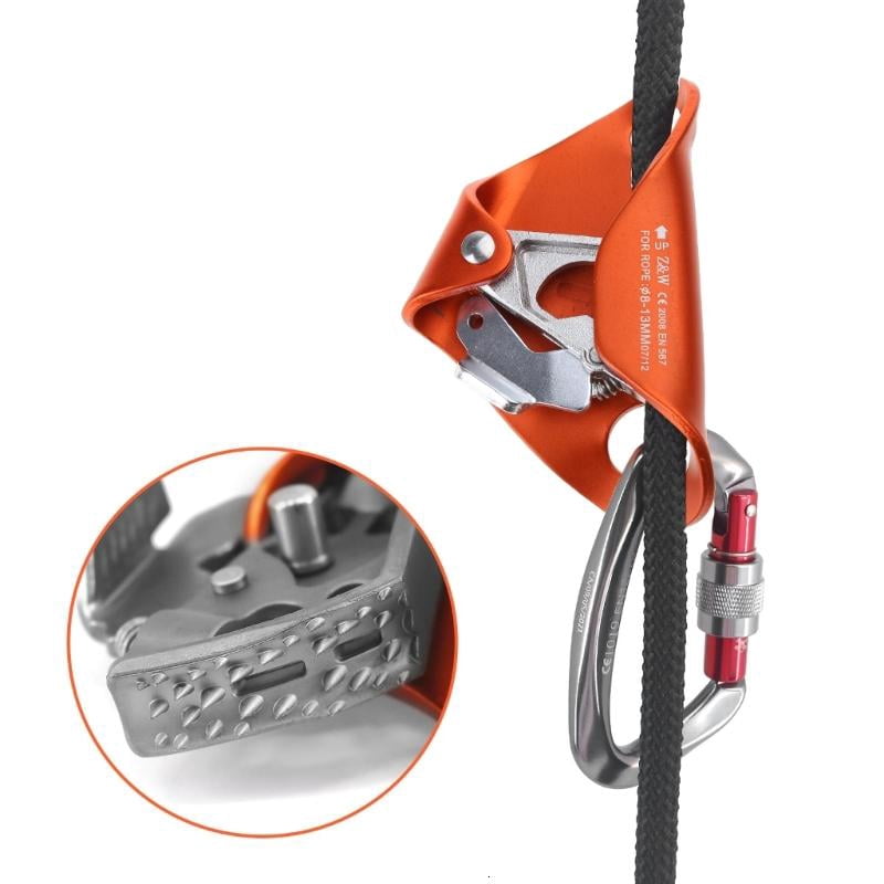 CEORPER Rock Climbing Chest Ascender Rope Clamp Abdominal Risers for Mountaineering