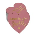 thumbnail image 1 of Inkdotpot Real Gold Foil Love Is Sweet Wedding Tag Favor Hang Paper Tag 100 Pieces, 1 of 8