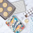 thumbnail image 5 of Yayeee Pot Holders Kitchen Heat Resistant with Pocket 7"x9.8" Cotton Oven Cooking Hot Pads, Yellow Sardines Pattern, 5 of 7