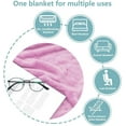 thumbnail image 2 of EVNELE Pink Throw Size Blankets, Fuzzy Lightweight Warm Throw Blanket for Couch, Sofa, Pet, Bed, 50 x 60 inch, 2 of 6