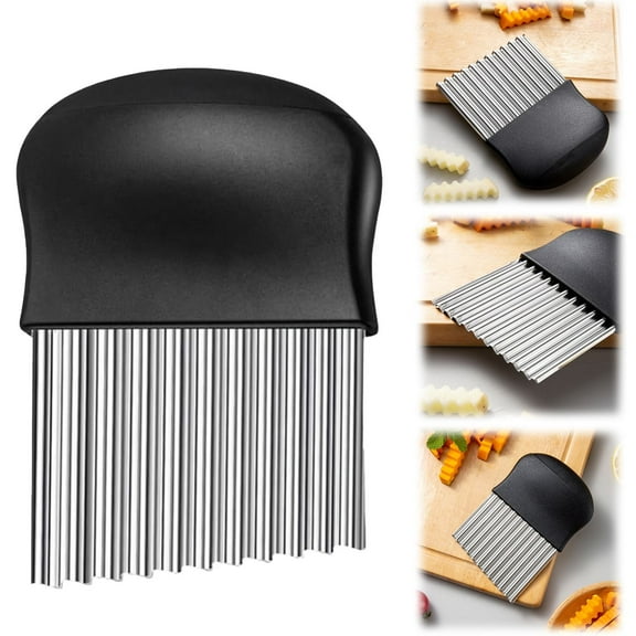 Clearance! Large French Fry Slicer 1/2/3Pc 2024 Upgraded Stainless Potato Slicer Potato Slicer Fruit and Vegetable Chopper 3X Sliced French Fries