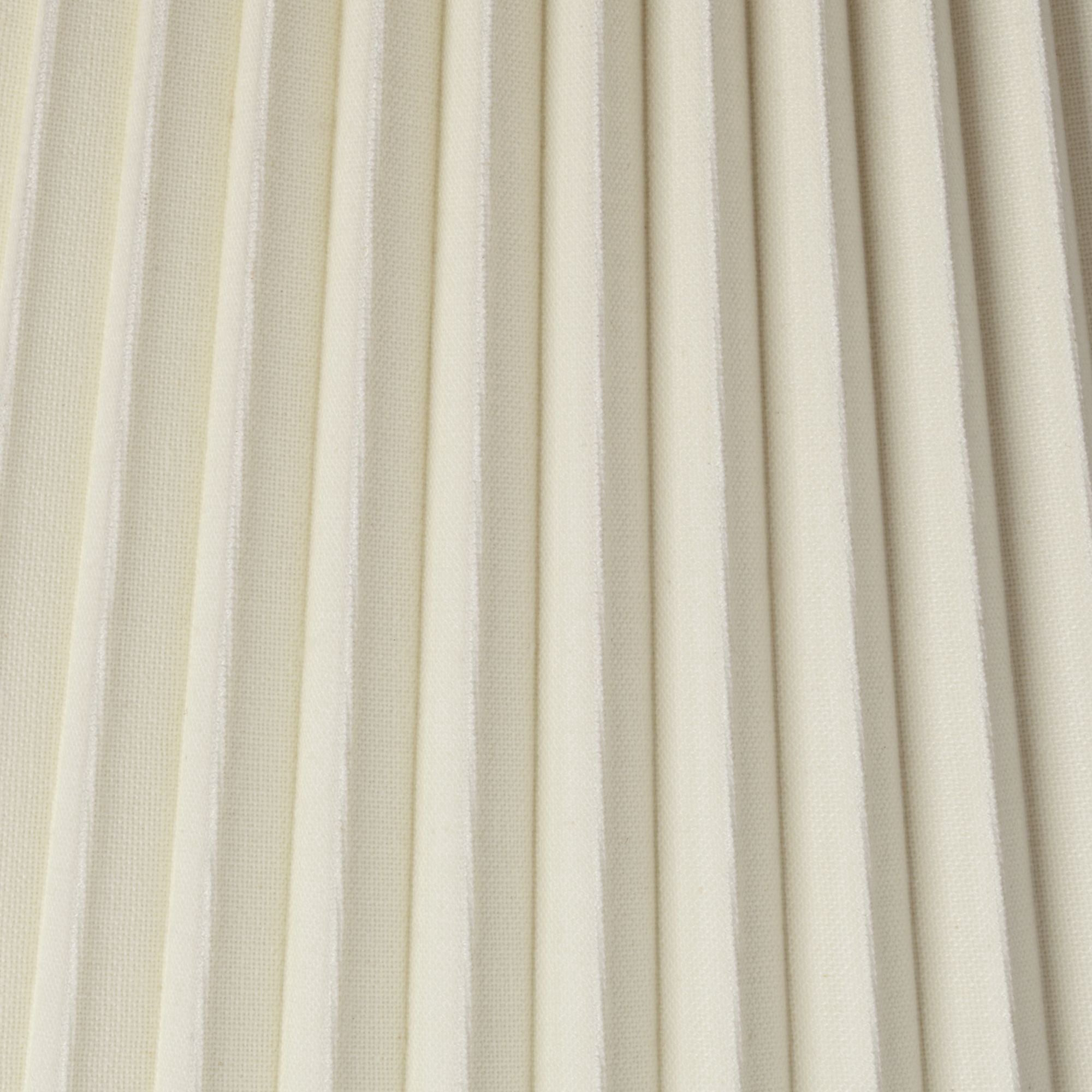 Springcrest Set of 2 Knife Pleat Empire Lamp Shades Ivory Large 11" Top x 19" Bottom x 14.25" High Spider Harp and Finial Fitting