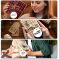 thumbnail image 4 of 200 etiquetas de regalo Kraft – Etiquetas de papel redondas para regalos con cordel de yute, etiqueta personalizada para manualidades de boda y Navidad, café, blanco (blanco), 4 of 4