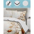 thumbnail image 4 of Quilts Twin Size, Spring Floral Soft Comforter Bedding Set for Bed, Daisy Summer Botanical Vintage Flowers Lightweight Quilted Bedspread with Pillow Cover(2 Pieces) for All Season, 68x86 Inch, 4 of 6