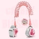 thumbnail image 1 of Correa de muñeca para niños pequeños, reflectante, transpirable, previene la pérdida, correa de seguridad para niños giratoria de 360 grados con bloqueo de inducción, rosa Sakura, 2,5 m/8,2 pies, 1 of 5