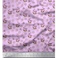 thumbnail image 1 of Soimoi Crepe Silk Fabric Coffee,Cookies & Cupcake Food Print Fabric by The Yard 42 Inch Wide, 1 of 1