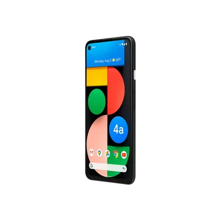 Google Pixel 4a 5G - 5G smartphone - dual-SIM - RAM 6 GB / Internal Memory 128 GB - OLED display - 6.2" - 2340 x 1080 pixels - 2x rear cameras 12.2 MP, 16 MP - front camera 8 MP - AT&T - just black