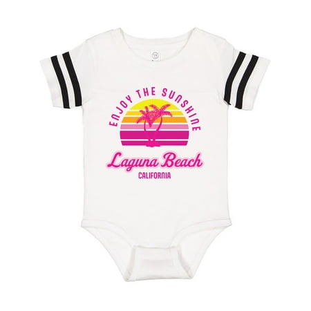 

Inktastic Summer Enjoy the Sunshine Laguna Beach California in Pink Gift Baby Boy or Baby Girl Bodysuit