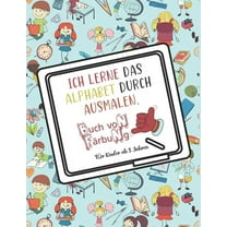 Ich lerne das Alphabet durch Ausmalen - Für Kinder ab 3 Jahren: Malbuch für Erwachsene und Kinder - Mandalas Malalphabet - Grossbuchstaben - Grossformat - Ideales Geschenk für Liebhaber des Zeichnens