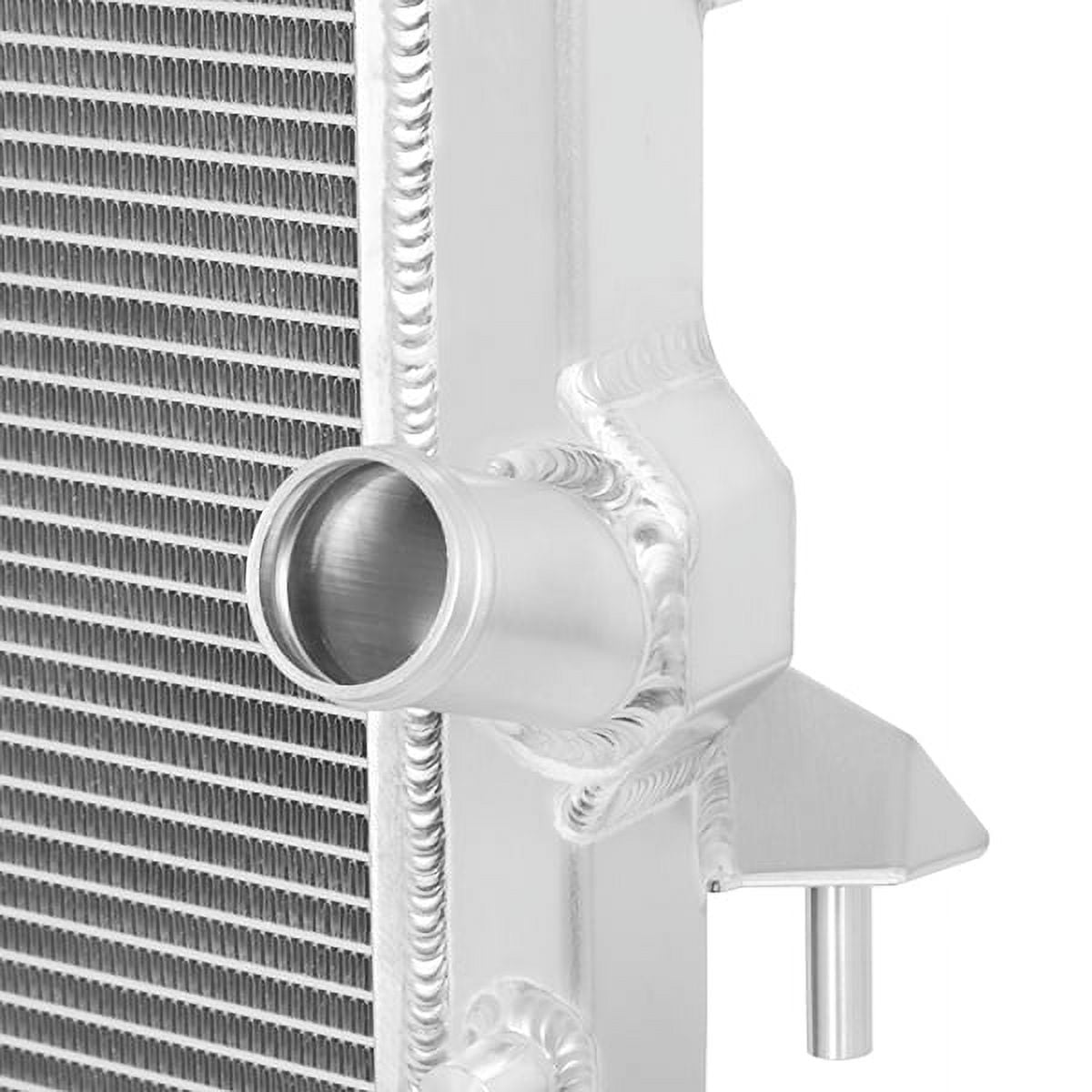Mishimoto MMRAD-WRA-07V2 Aluminum Radiator, Compatible with Jeep Wrangler JK, 2007-2017, Silver