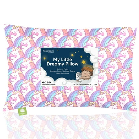 UPC: 0810019222665 | KeaBabies Toddler Pillow with Pillowcase 13X18 Kids Travel Pillows for Sleeping (Unicorn)