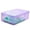 Purple, variant on Clear Plastic Stackable Shoe Box, Large Cabinet Storage Organizer with Lids, Home Storage Supplies Drop Side for Entryway
