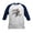 Navy/White, variant on - Pugs Can Jump Kids Baseball T Shirt - Kids Cotton Baseball Jersey, 3/4 Sleeve Shirt