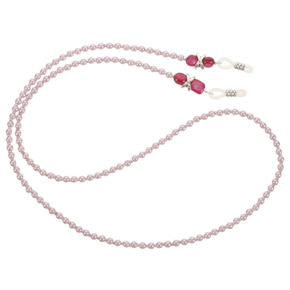 HOOWIFFY 1Pack Eyeglass Chain Women's Glasses Straps Beaded Imitation Pearl Luxurious Keeps Glasses Secure for Adults