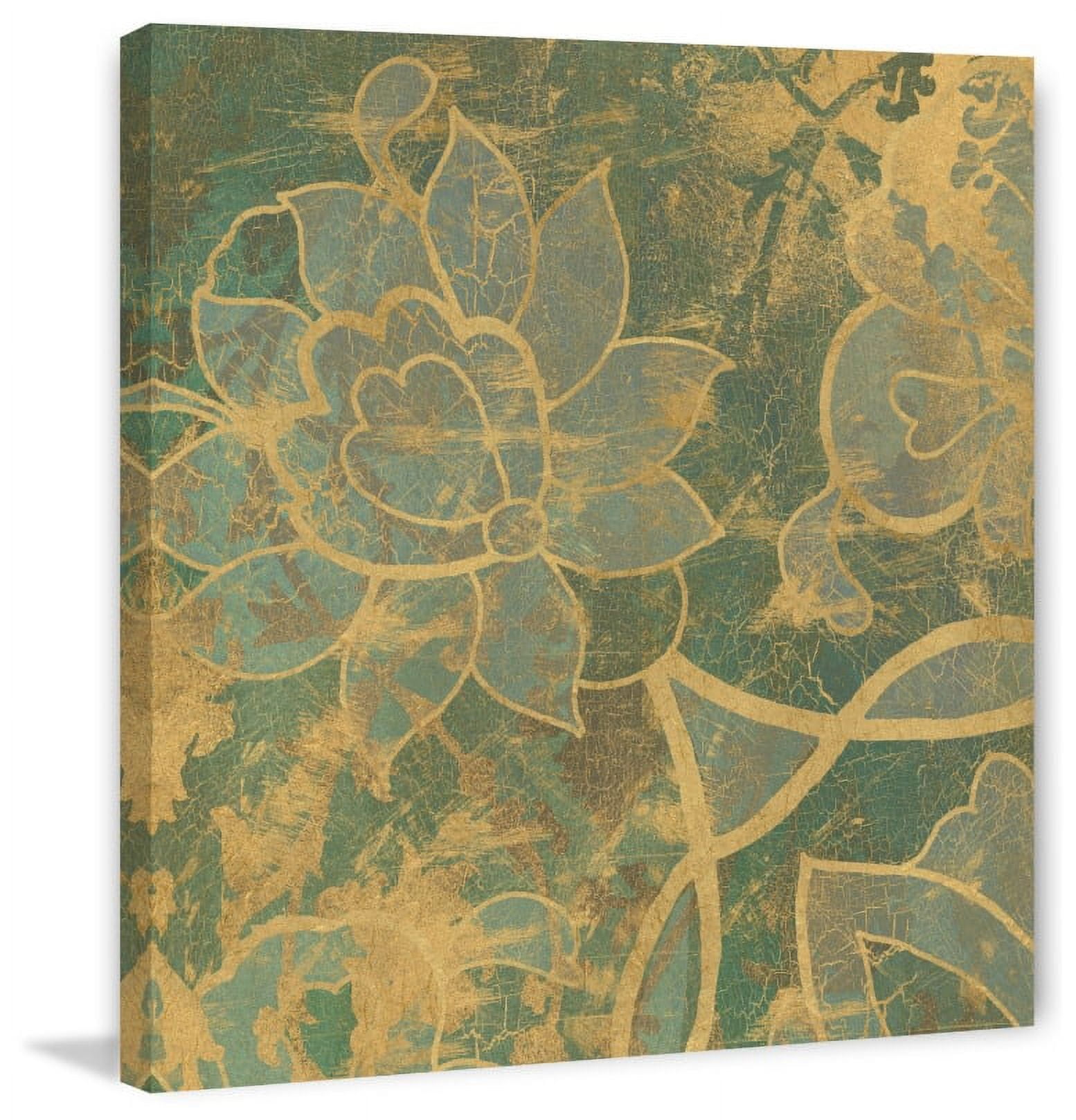"Persian Tile II" Painting Print on Wrapped Canvas
