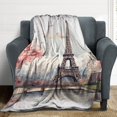 thumbnail image 4 of Eiffel Tower for Women Men Kids Flannel Throw Blankets Soft Fuzzy Lightweight for Home Decor Couch Bed Sofa, 4 of 8