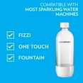 SodaStream 1Liter Dishwasher Safe Classic White Carbonating Bottle, 2
