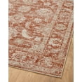 thumbnail image 7 of Loloi Odette Rust / Ivory 5'-3" x 5'-3" Round Accent Rug, 7 of 7
