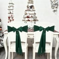 thumbnail image 4 of Holiday Decorations Christmas Indoor New Christmas Bow Chair Decoration Ties Bow Stretch Floating Decorative Tape For Many Holiday Party Decorations Chair Cover Not Included Green, 4 of 6