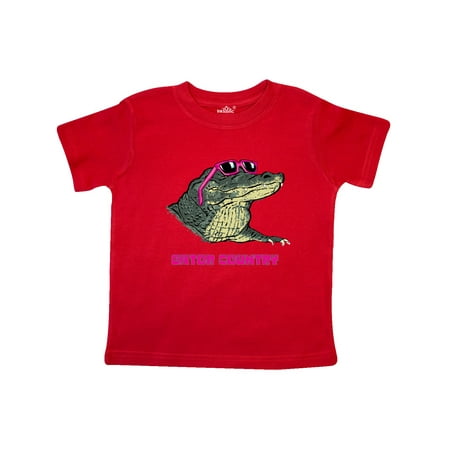 

Inktastic Gator Country Sunny Gator in Pink Sunglasses Gift Toddler Boy or Toddler Girl T-Shirt