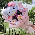 thumbnail image 5 of RWJDXD Chemises Décontractées d'Été pour Femmes Mode Urbaine Manches Courtes Crop Tops Imprimé Chat Hello Kitty Col Rond Ajusté T-Shirts, 5 of 5