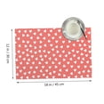 thumbnail image 3 of DouZhe Polyester Set de 4 Sets de Table, Rouge à la Main Dessiné Coeurs Motif Résistant à la Chaleur Place Mats pour Table à Manger, 12 "x 18", 3 of 6