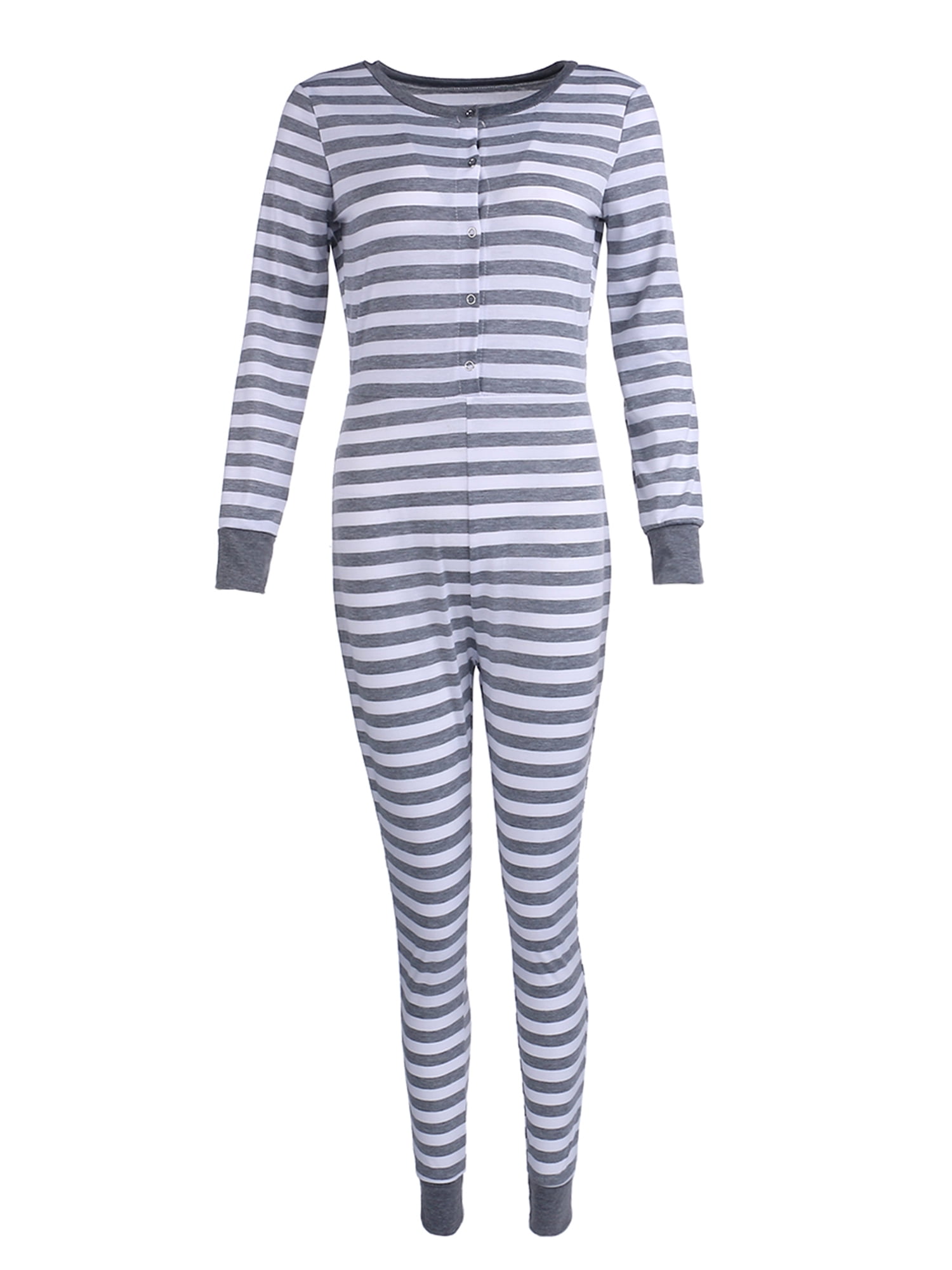 Ollabaky Adult One-Piece Pajamas – Hooded Jumpsuit Sleepwear For Men & Women, Soft Polyester/Spandex