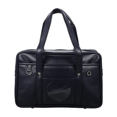 

Senikei Waterproof JK School Uniform Bag Student Unisex PU Handbag Cosplay Shoulder Bag