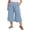 Light Blue, variant on Plus Size Women's Casual Baggy High Waisted Wide Leg Pants Breathable