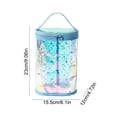 thumbnail image 3 of Transparent Water Repellent Travel Storage Bag with Star Pattern, Large Capacity PVC Toiletry Cosmetic Bag, Portable Leakproof Makeup Organizer, 3 of 6