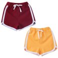 thumbnail image 2 of Ketyyh-chn99 Toddler Girls Shorts Soft Baby Boys Girls Athletic Shorts Cotton Soild Color with Drawstring for 5-6 Years,A, 2 of 2
