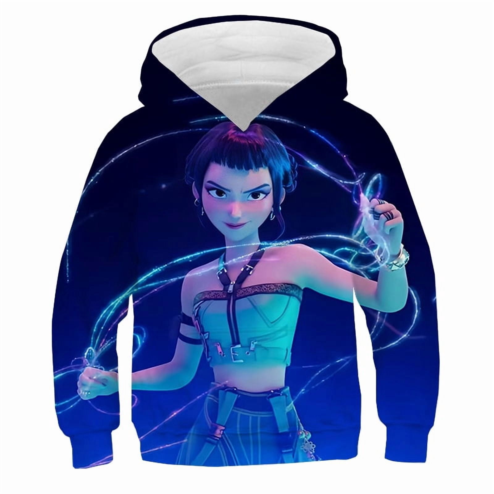 Sweat à Capuche Kpop Pour Enfants - Design D-Demon H-Hunters, Manches Longues, Mode Décontractée Pour Filles Et Garçons